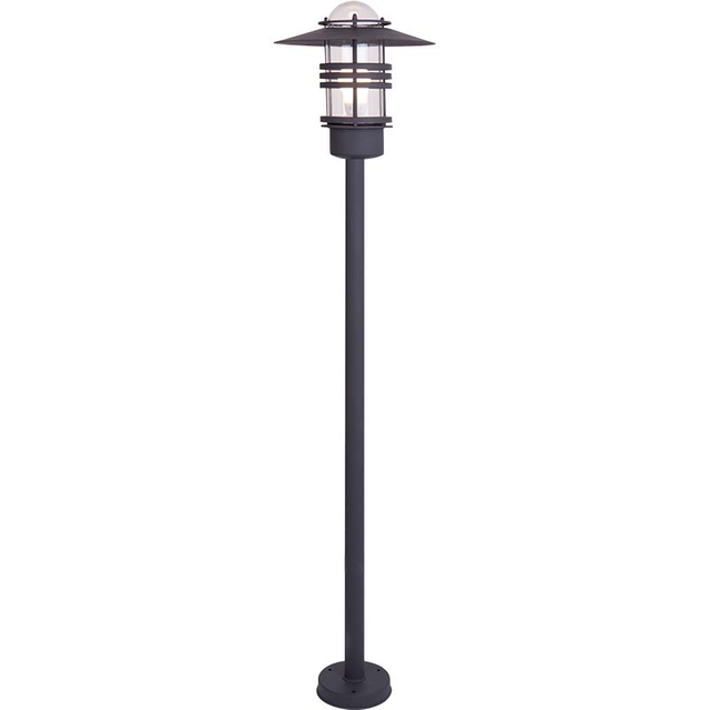 Classic Nordic Outdoor Post Lamp Glass Diffsuer Graphite M E27 IP54