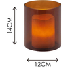 Elegance to Decor with the Brown Glass Candle Holder/Vase