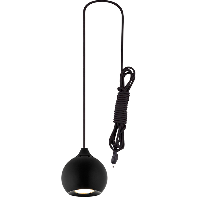 Simple Attractive Almond Ball Light Adjustable Window Pendant Light Sand Black GU10