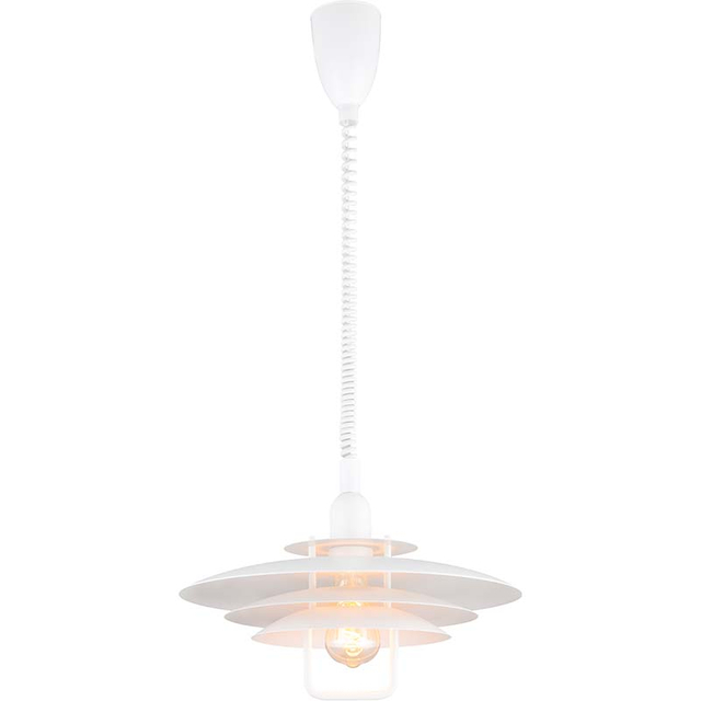 Nordic Round Light Attractive Chandelier Pendent with SSQP To Adjust The Height Matt White E27