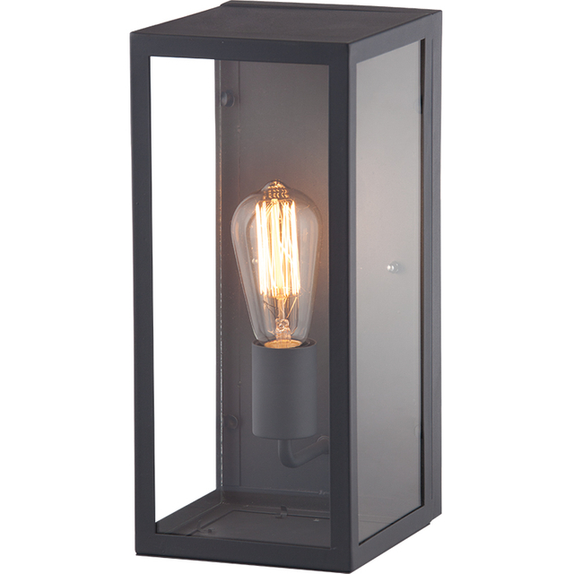 Nordic Outdoor Square Wall Light Fixture Bronze Graphite E27 IP44