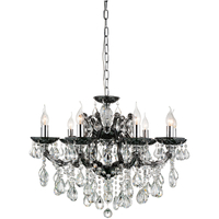 Classic Smoke Crystal Chandelier Design Noble Pendant Light 9lys Dia75cm E14