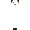 Clean Simplify Design Locker for Various Fiber Shade Twin Floor Lamp E27