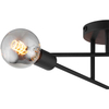 Modern Industrial Adjustable Ceiling Light 6lys Sandy black E27