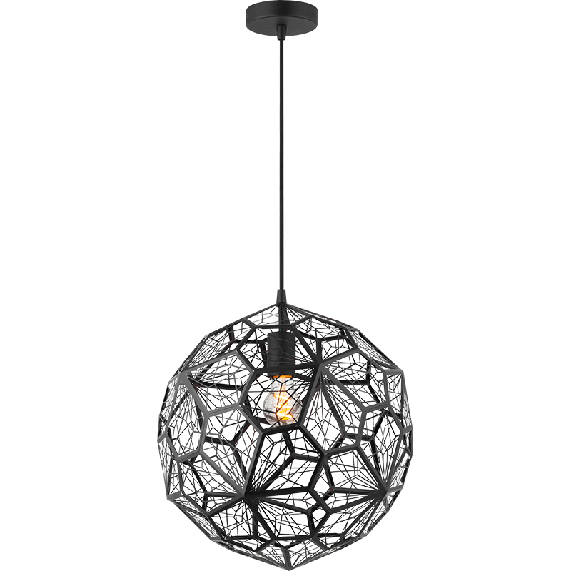 Elegant Design of Titanium Stainless Steel Ball Pendent Light 40cm Sandy Black E27