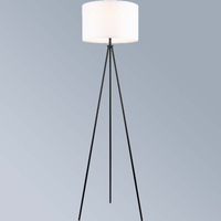 Modern Floor Lamp with Tripod Foot And Simplistic Design, Compatible with E27 LED Bulbs