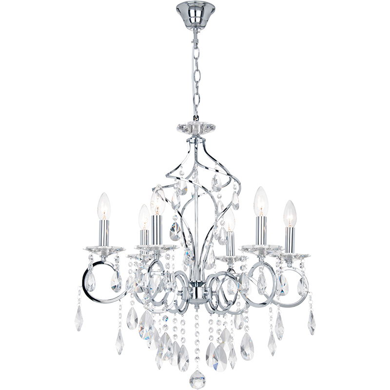 Classic Chandelier Design Crystal Pendent Light Clear Crystal K5 E14