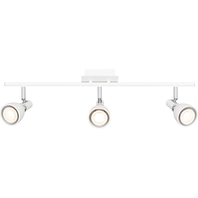 EMIL Ceiling Lamp in Nordic Modern Style with 3 Spotlights and GU10 Fitting in Sandy White