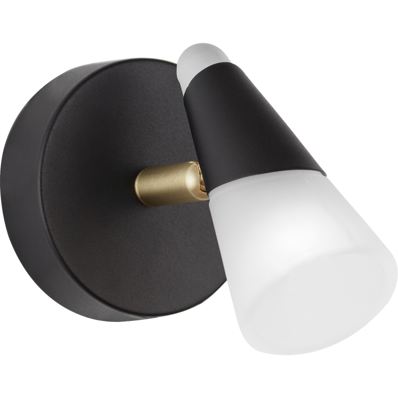 ORION Simple Modern Wall Spot Light: Featuring Frosted Glass Shade and G9 Bulb