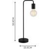 Simple Modern Authenic Design Desk Lamp Vintage Industrial Table Lamp Matt Black E27