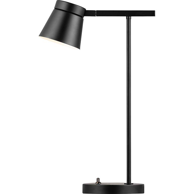 All-Matte Black Study Lamp with G9 Bulb Socket and Dimmer Switch