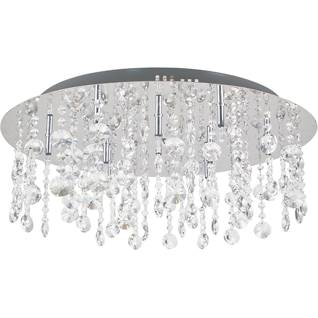 Elegant Crystal Water Rain Design decor living Ceiling Light G4