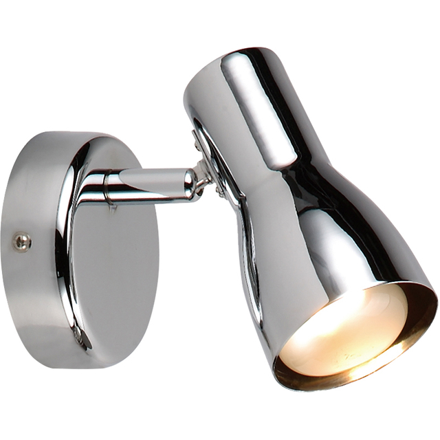 Decor with a Modern Simplism Style Wall Spot Light in Chrome Finish, Equipped with E14 Socket