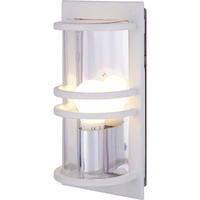 Modern Simplism Outdoor Wall Sconce White with UV-stabilized & Unbreakable E27 IP54