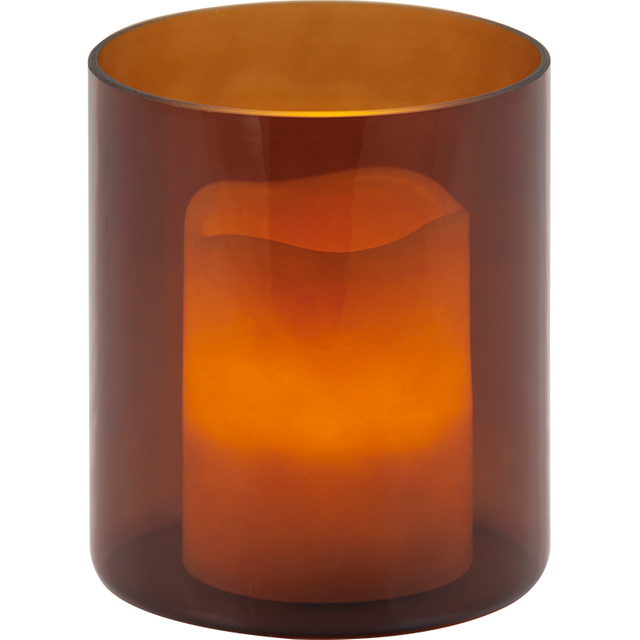 Elegance to Decor with the Brown Glass Candle Holder/Vase