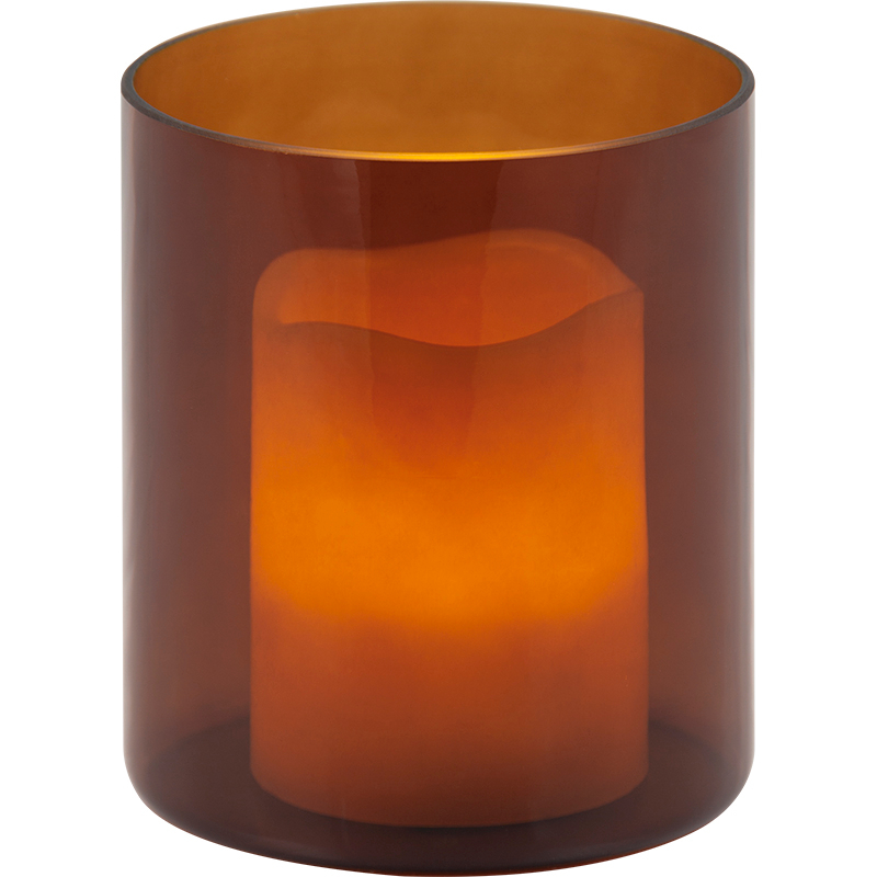 Elegance to Decor with the Brown Glass Candle Holder/Vase