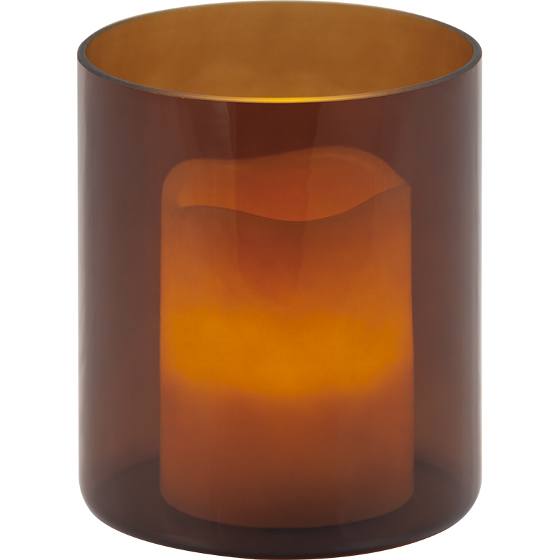 Elegance to Decor with the Brown Glass Candle Holder/Vase