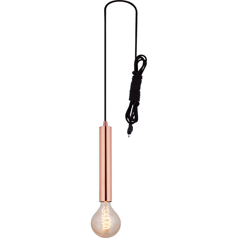 Simple Attractive Slim Pendant Adjustable Window Pendant Light Matt Copper E27