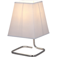 Simple Plain Table Lamp with Handmade Beige White Bracing Wire Shade E14