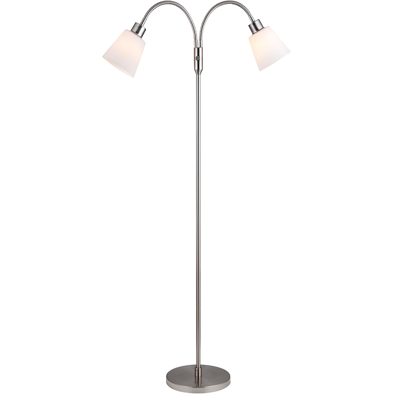 Modern Simplify Design Standing Lamp Twin Floor Lamp Satin E27