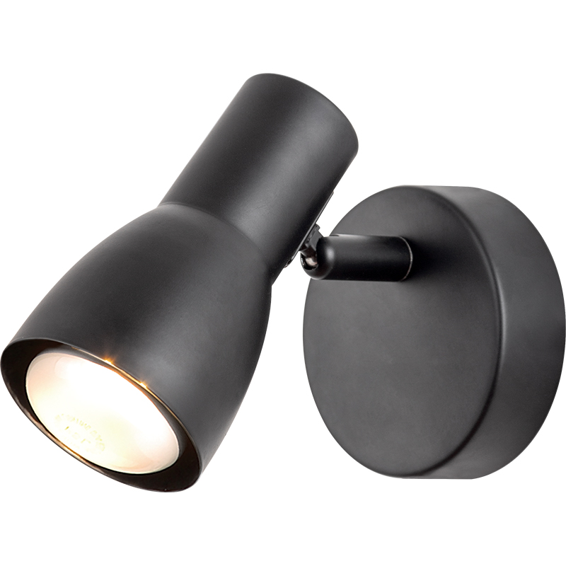 Modern Simplism Style Light Wall Spot Light Matt Black E14