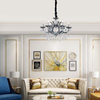 Classic Smoke Crystal Chandelier Design Noble Pendant Light 6lys Dia65cm E14