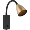 Nordic Modern Wall Spot Light Home Decorative Light with Flex Arm Matt Brass GU10 Dim