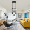 Modern Elegance of the Kelly Adjustable Full Smoke Glass Pendant Light