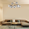 Nordic Authenic Ceiling Luxury Decorative Ceiling Light 7lys Matt Brass & Full Smoky Glass G9