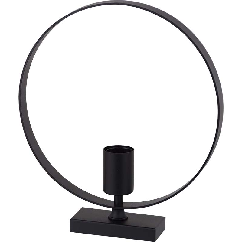 Attractive Design Black Round Metal Fram Table Lamp E27