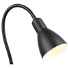 Industrial Simplicity Wall Sconce with Flexible Arm and Adjustable Spot Focus in Sand Black